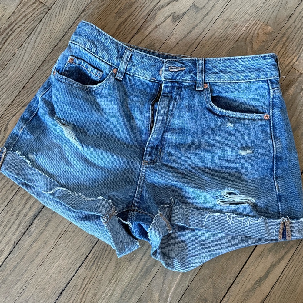 Garage Denim Mom Jean Shorts